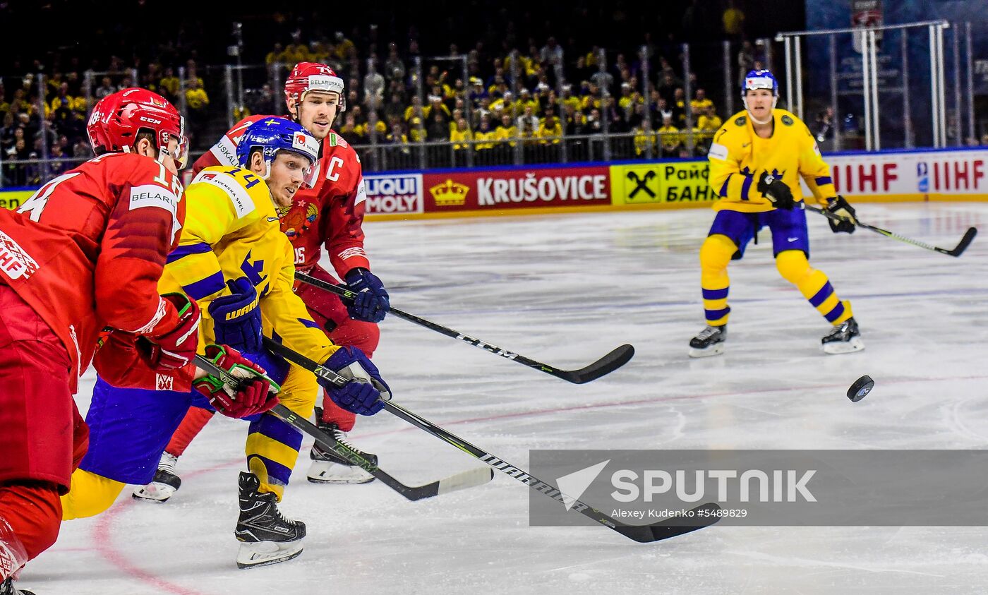 Ice hockey. World Championship. Sweden vs. Belarus