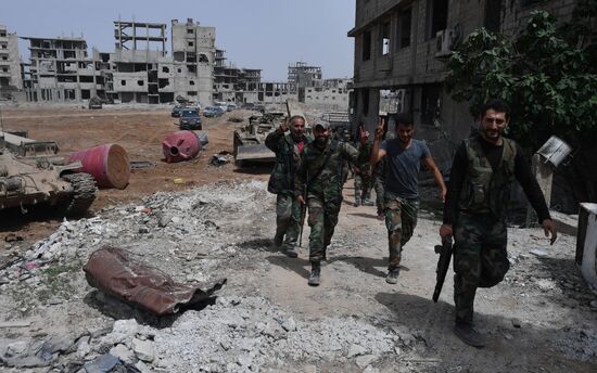 Developments near Yarmouk refugee camp in southern outskirts of Damascus