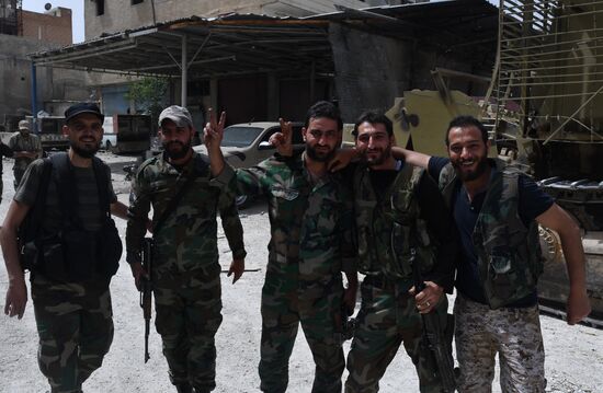 Developments near Yarmouk refugee camp in southern outskirts of Damascus