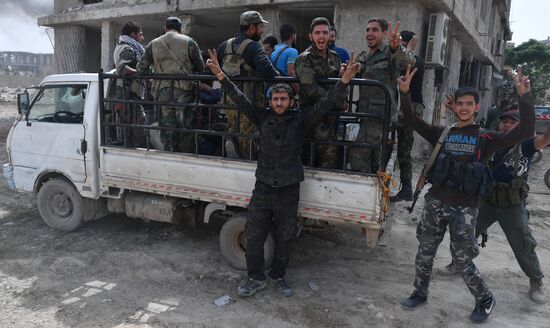 Developments near Yarmouk refugee camp in southern outskirts of Damascus