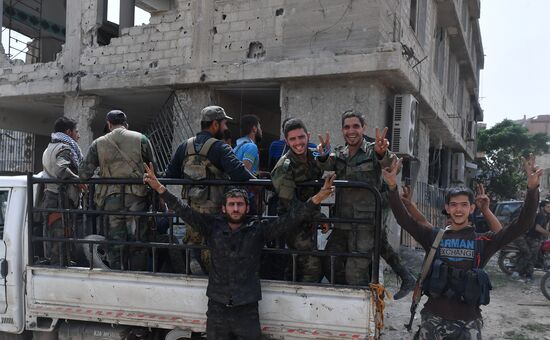 Developments near Yarmouk refugee camp in southern outskirts of Damascus