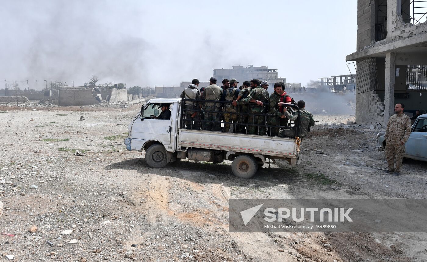 Developments near Yarmouk refugee camp in southern outskirts of Damascus
