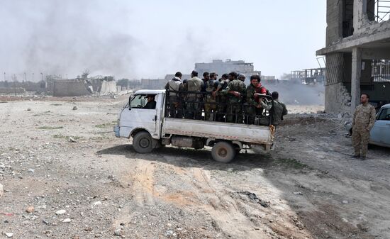 Developments near Yarmouk refugee camp in southern outskirts of Damascus