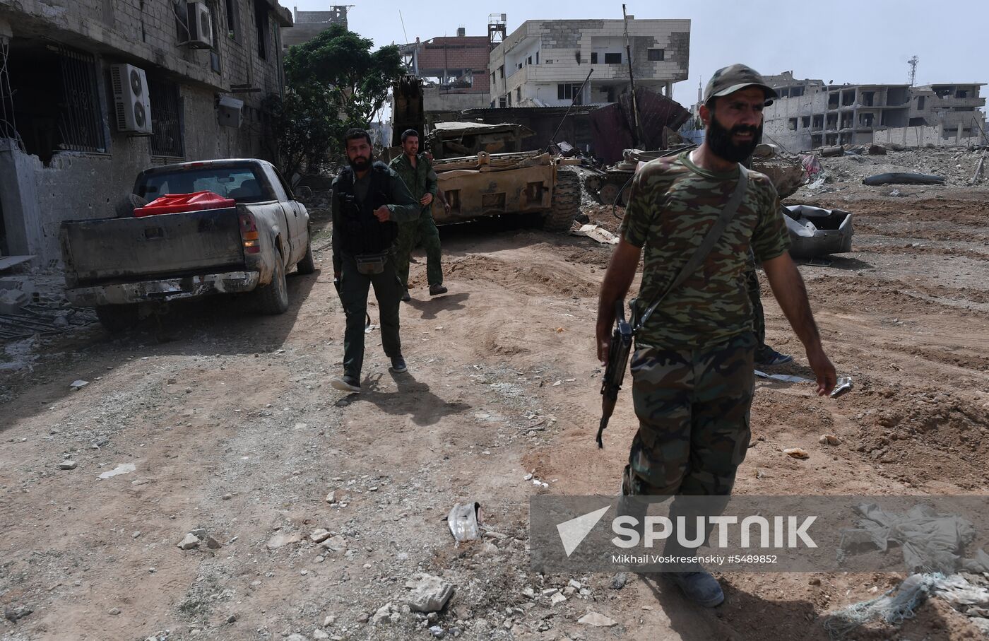 Developments near Yarmouk refugee camp in southern outskirts of Damascus