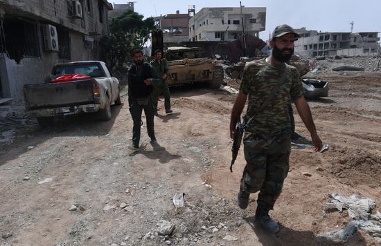 Developments near Yarmouk refugee camp in southern outskirts of Damascus