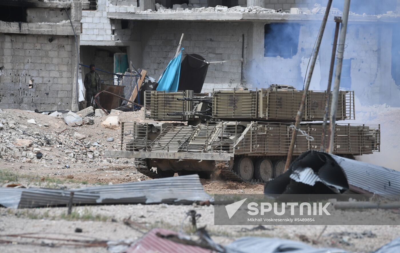 Developments near Yarmouk refugee camp in southern outskirts of Damascus
