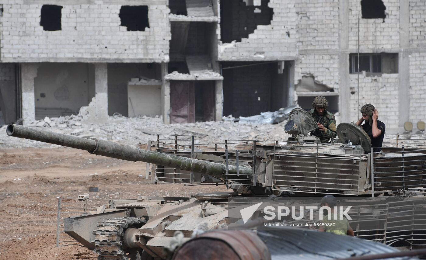 Developments near Yarmouk refugee camp in southern outskirts of Damascus