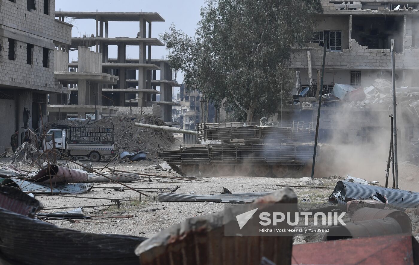 Developments near Yarmouk refugee camp in southern outskirts of Damascus