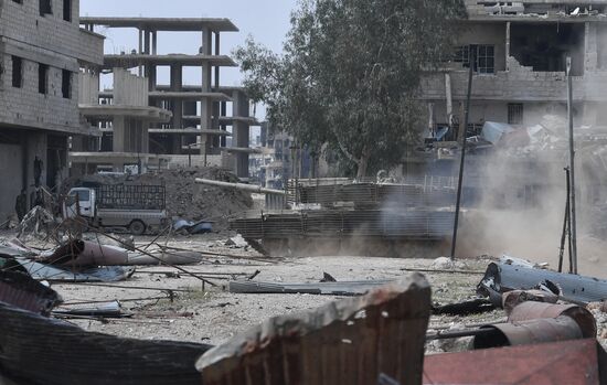 Developments near Yarmouk refugee camp in southern outskirts of Damascus