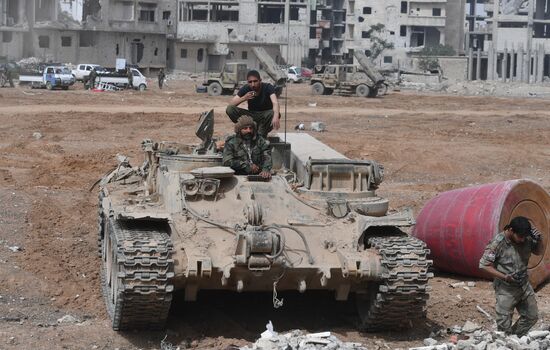 Developments near Yarmouk refugee camp in southern outskirts of Damascus