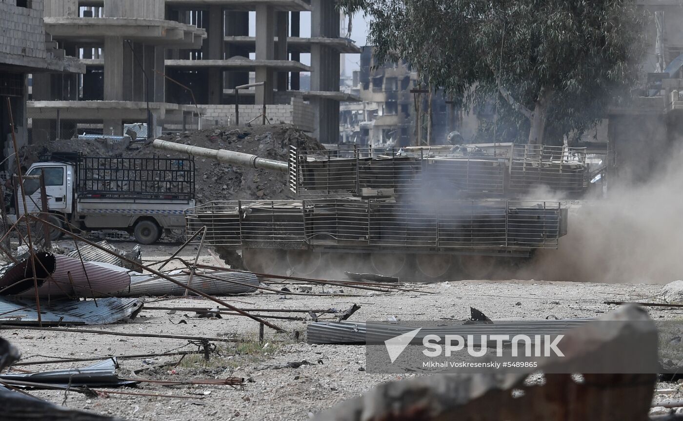 Developments near Yarmouk refugee camp in southern outskirts of Damascus