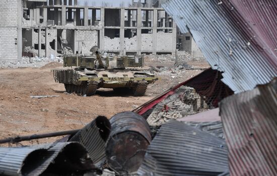 Developments near Yarmouk refugee camp in southern outskirts of Damascus