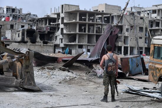 Developments near Yarmouk refugee camp in southern outskirts of Damascus