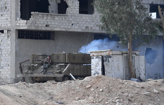 Developments near Yarmouk refugee camp in southern outskirts of Damascus