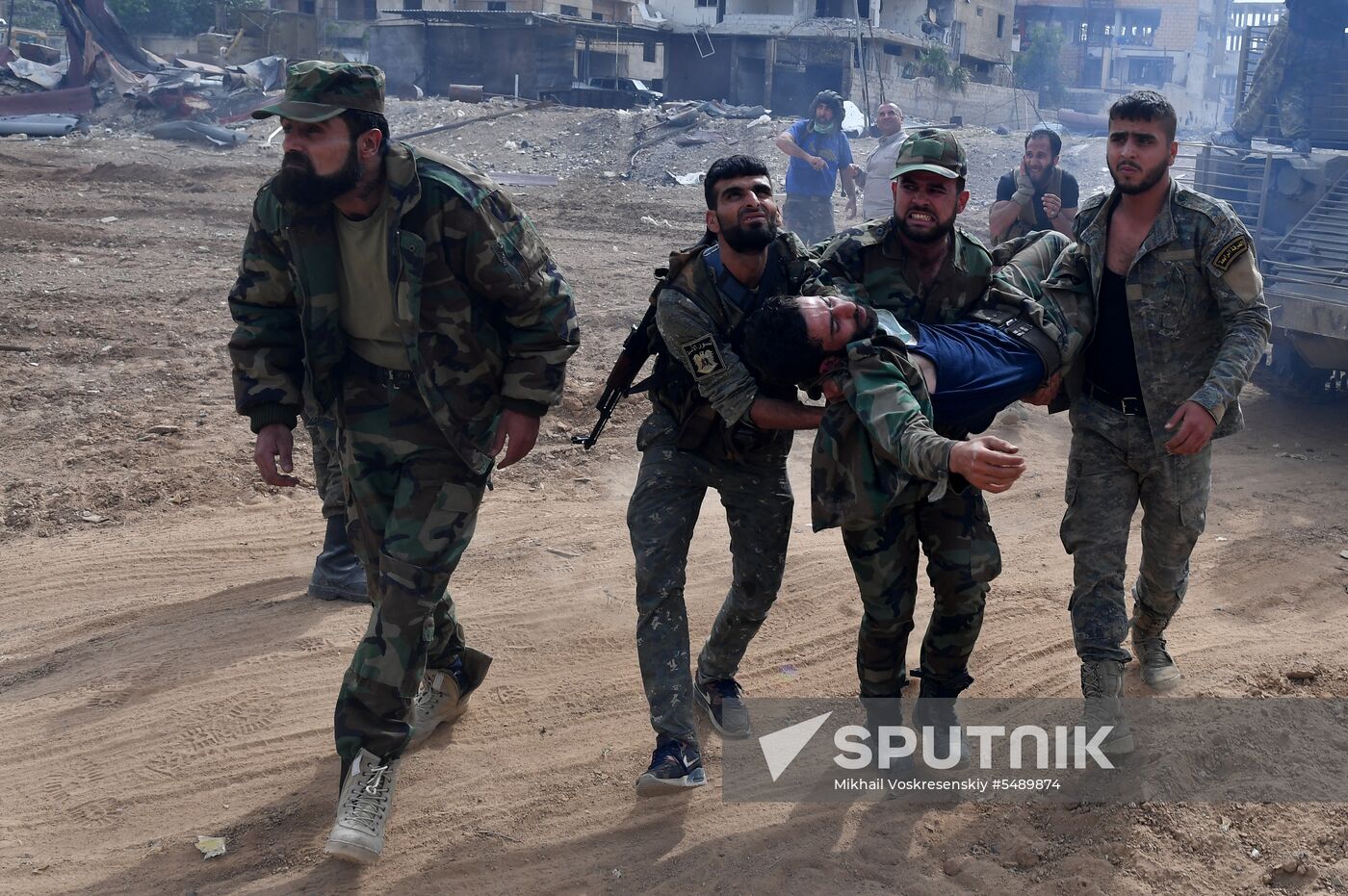 Developments near Yarmouk refugee camp in southern outskirts of Damascus