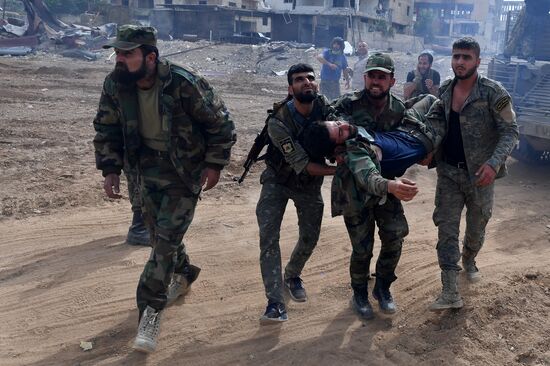 Developments near Yarmouk refugee camp in southern outskirts of Damascus