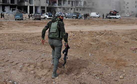 Developments near Yarmouk refugee camp in southern outskirts of Damascus