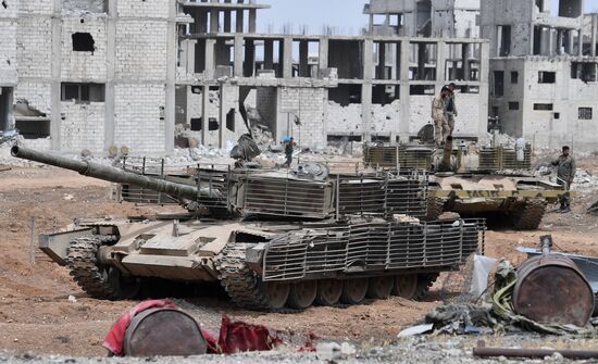 Developments near Yarmouk refugee camp in southern outskirts of Damascus