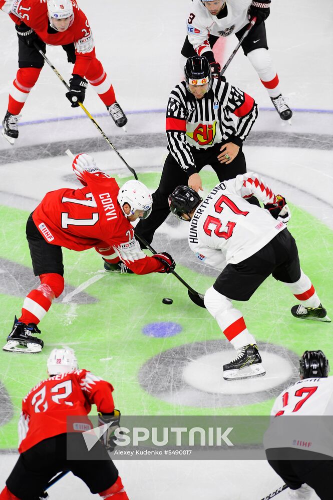 Ice Hockey World Championship. Switzerland vs. Austria