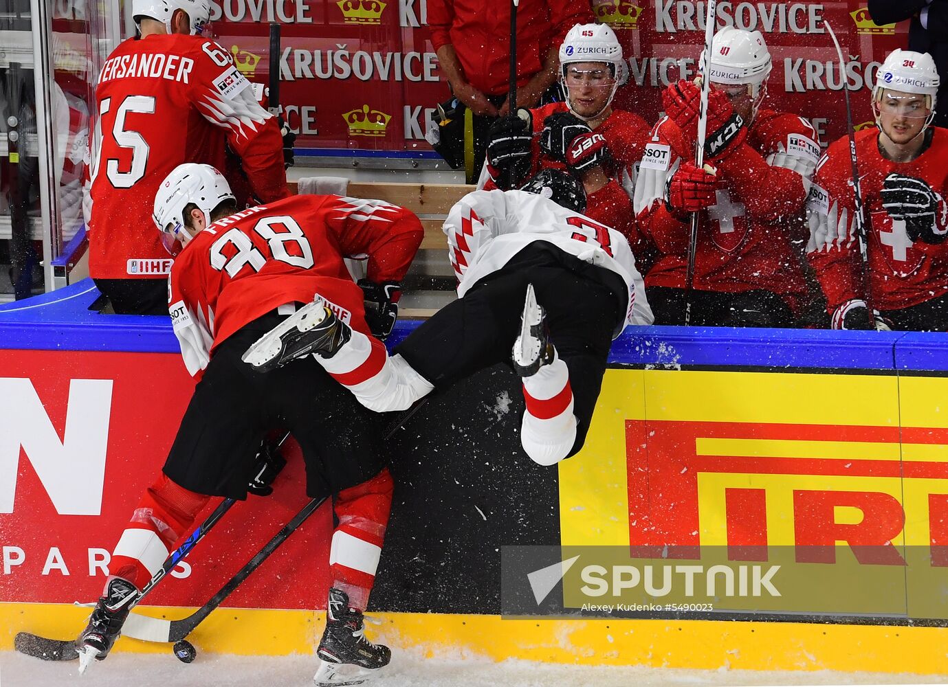 Ice Hockey World Championship. Switzerland vs. Austria