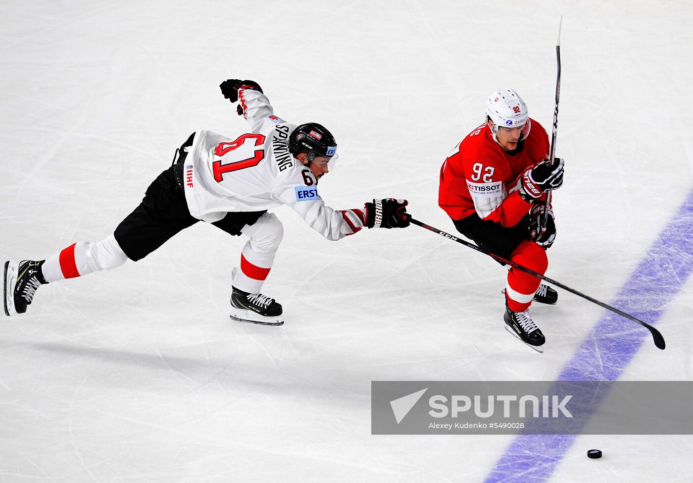 Ice Hockey World Championship. Switzerland vs. Austria