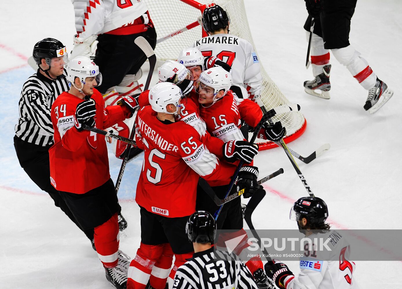 Ice Hockey World Championship. Switzerland vs. Austria