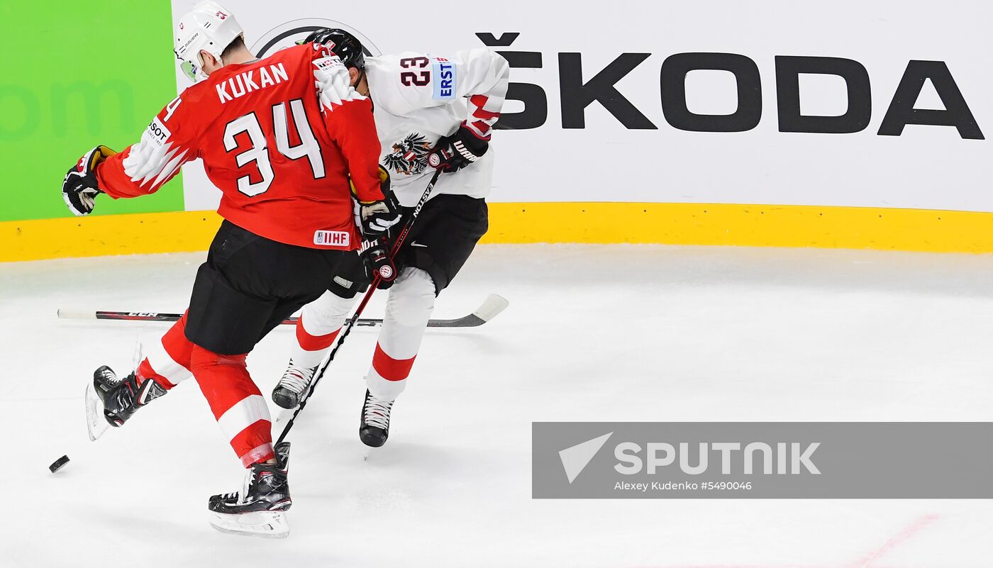Ice Hockey World Championship. Switzerland vs. Austria