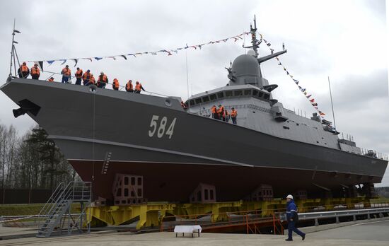 Shkval missile ship floated out in St. Petersburg