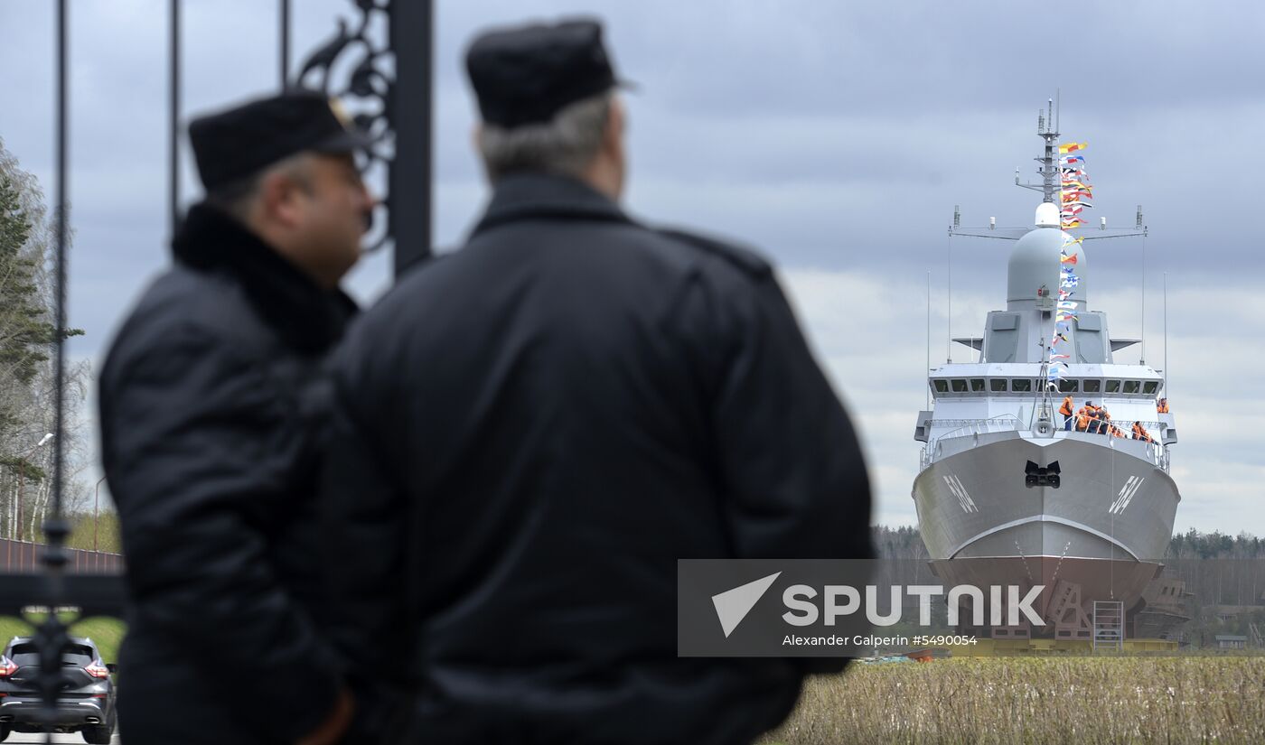 Shkval missile ship floated out in St. Petersburg