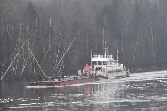 Navigation in Volga-Baltic Waterway