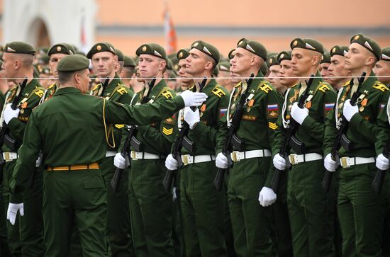 Final rehearsal of Victory Day Parade on Red Square