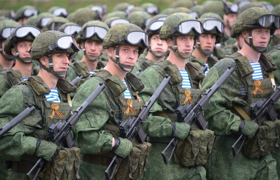 Final rehearsal of Victory Day Parade on Red Square