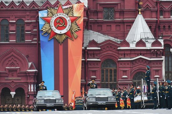 Final rehearsal of Victory Day Parade on Red Square