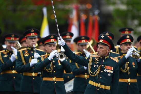 Final rehearsal of Victory Day Parade on Red Square