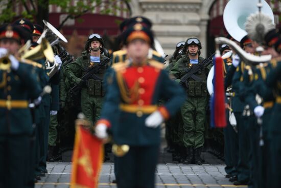 Final rehearsal of Victory Day Parade on Red Square