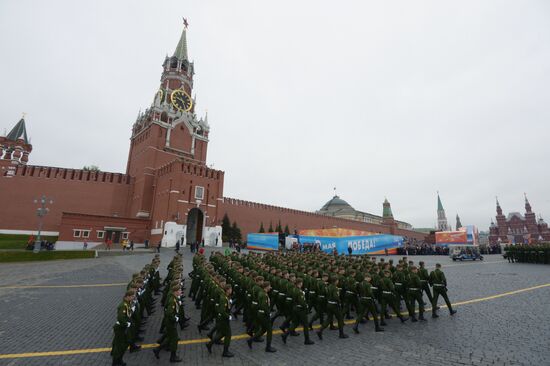 Final rehearsal of Victory Day Parade on Red Square