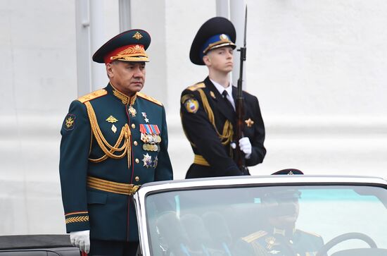 Final rehearsal of Victory Day Parade on Red Square