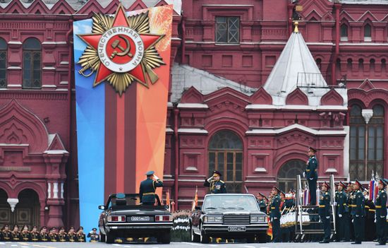 Final rehearsal of Victory Day Parade on Red Square