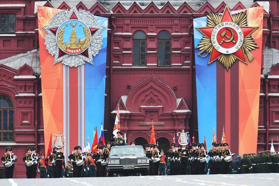 Final rehearsal of Victory Day Parade on Red Square