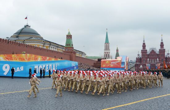 Final rehearsal of Victory Day Parade on Red Square