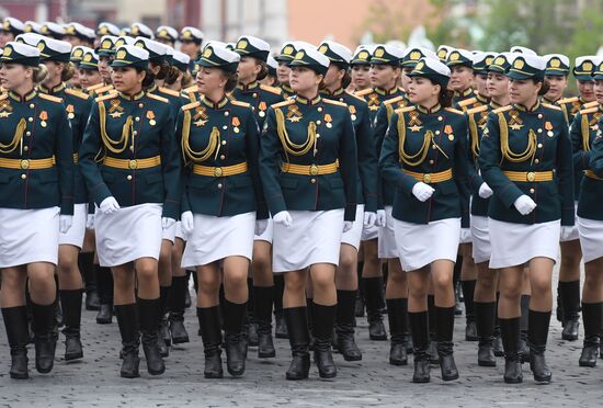 Final rehearsal of Victory Day Parade on Red Square