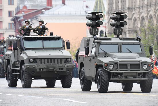 Final rehearsal of Victory Day Parade on Red Square