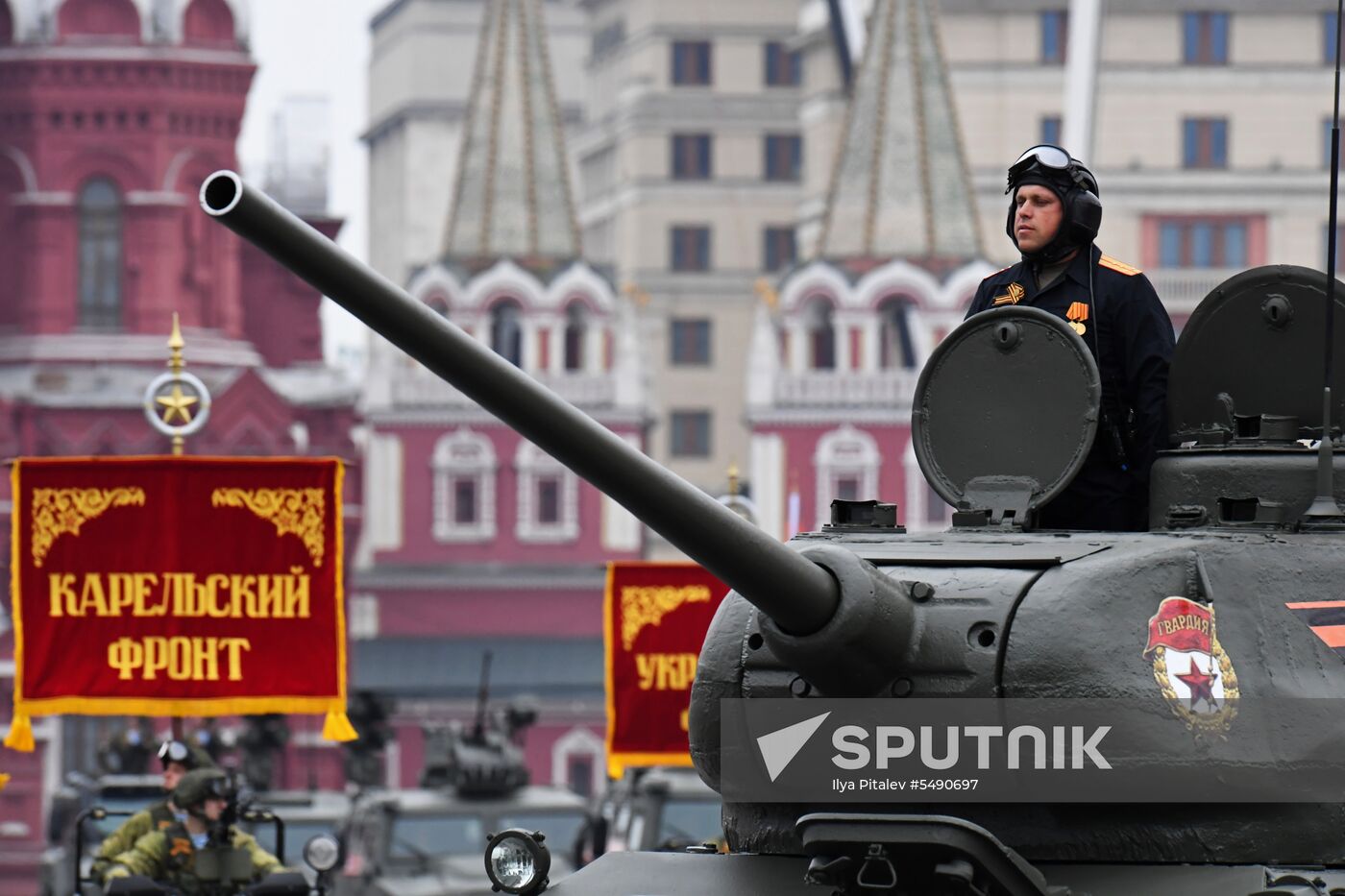 Final rehearsal of Victory Day Parade on Red Square