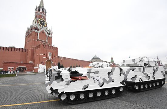 Final rehearsal of Victory Day Parade on Red Square