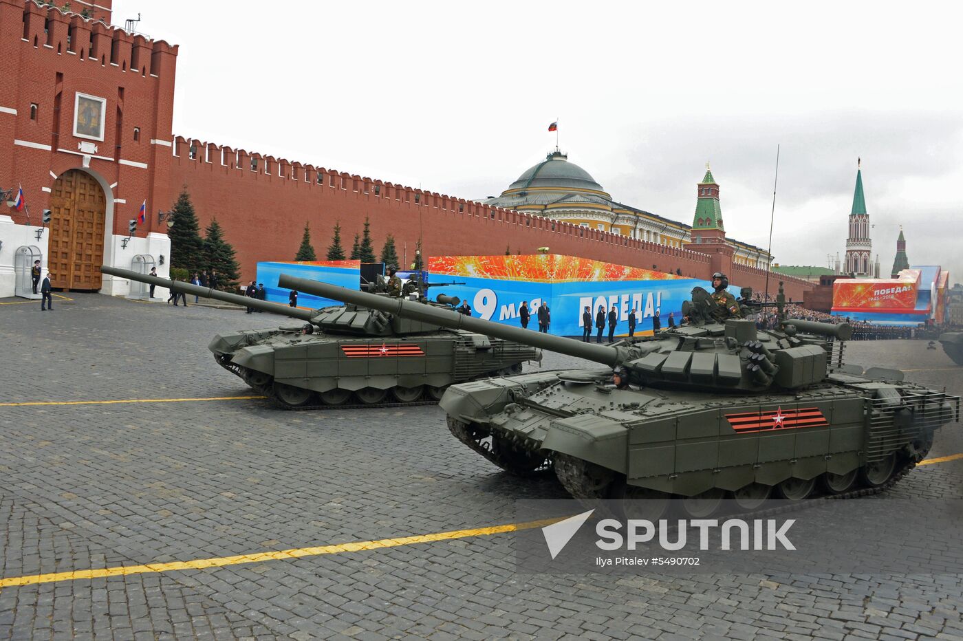 Final rehearsal of Victory Day Parade on Red Square