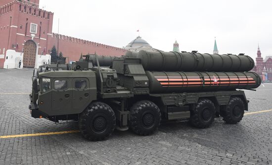 Final rehearsal of Victory Day Parade on Red Square