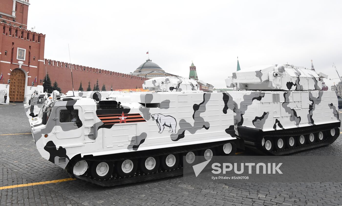 Final rehearsal of Victory Day Parade on Red Square