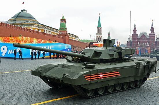 Final rehearsal of Victory Day Parade on Red Square