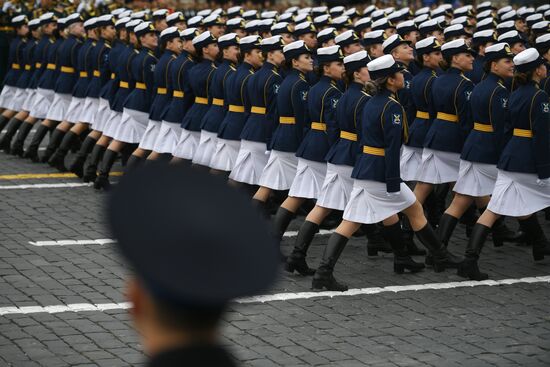 Final rehearsal of Victory Day Parade on Red Square