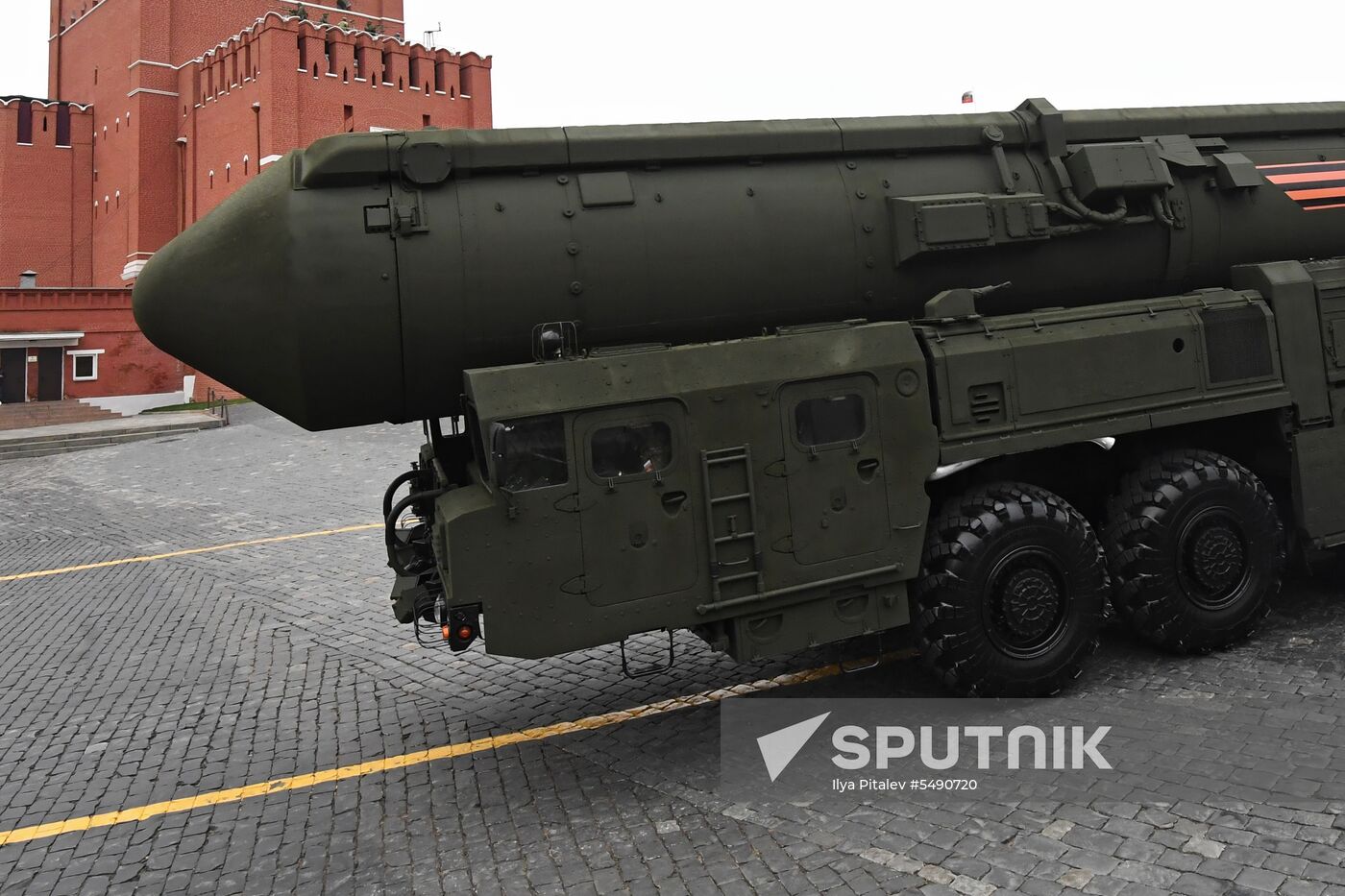 Final rehearsal of Victory Day Parade on Red Square